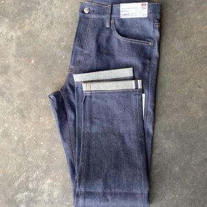 Uniqlo Mens Slim Stretch Selvedge Denim NWT 34x32
